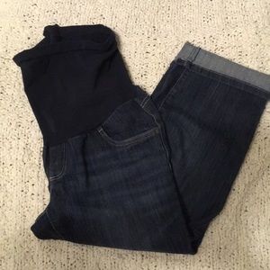 Maternity jean capris